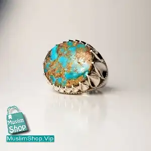 MuslimShop-Ring-Muslim-sterling-silver-gemstone-turquoise-Luxurious