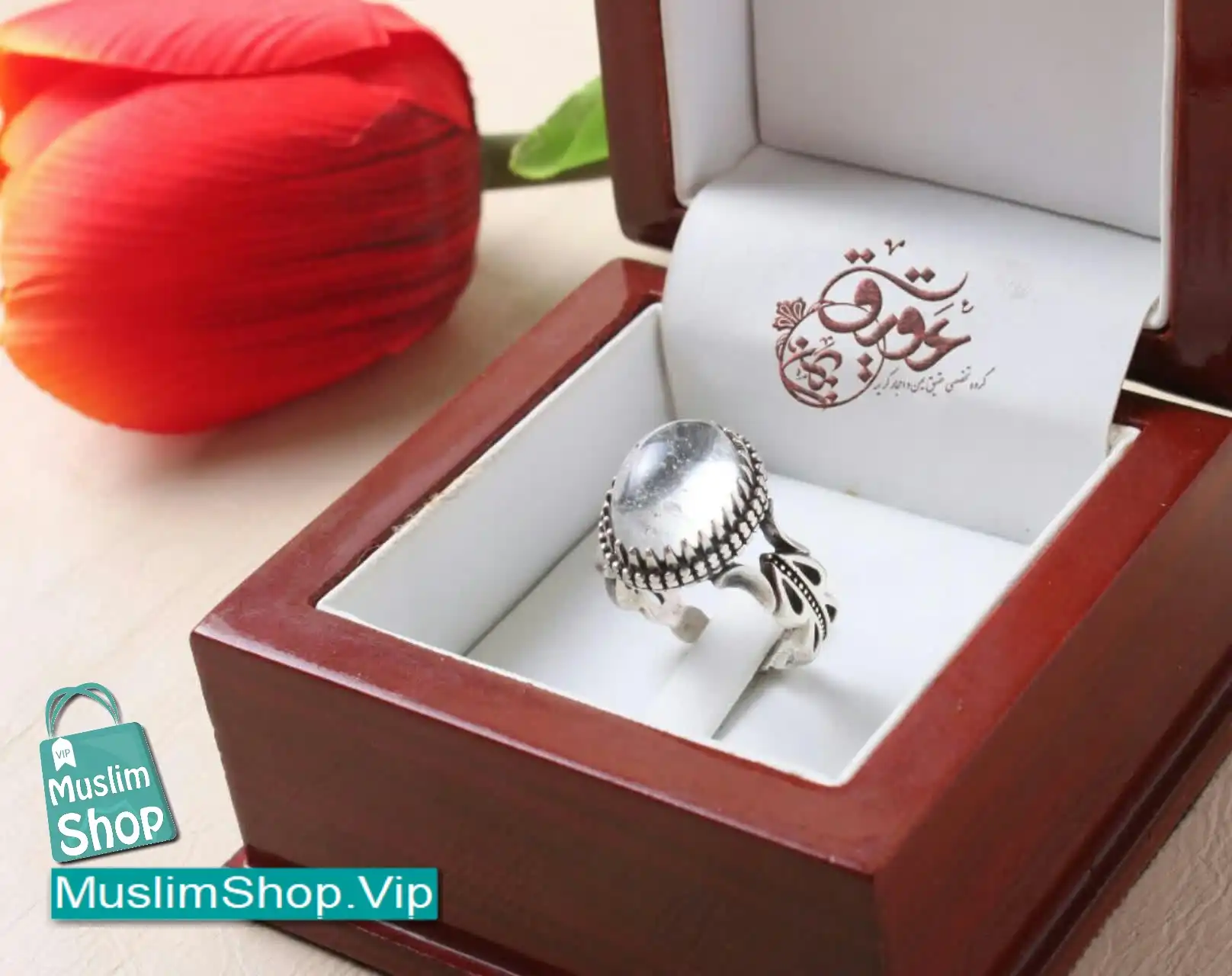 MuslimShop-Ring-Muslim-sterling-silver-gemstone-Akik-Agate-Durr-Najaf